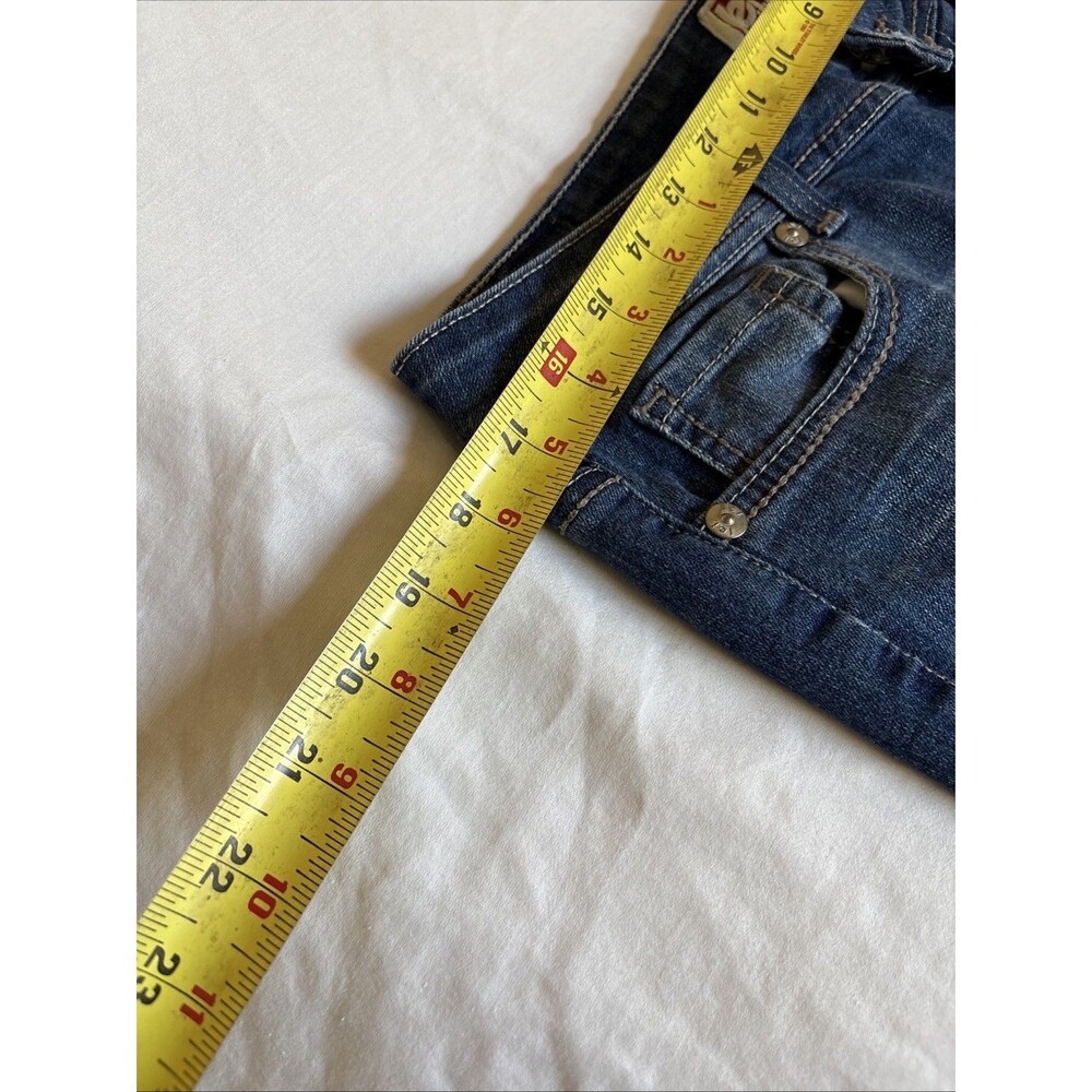L.E.I. Sophia  Jeans womens jr Size 15 Short  Flare Blue Stretch - Picture 11 of 14